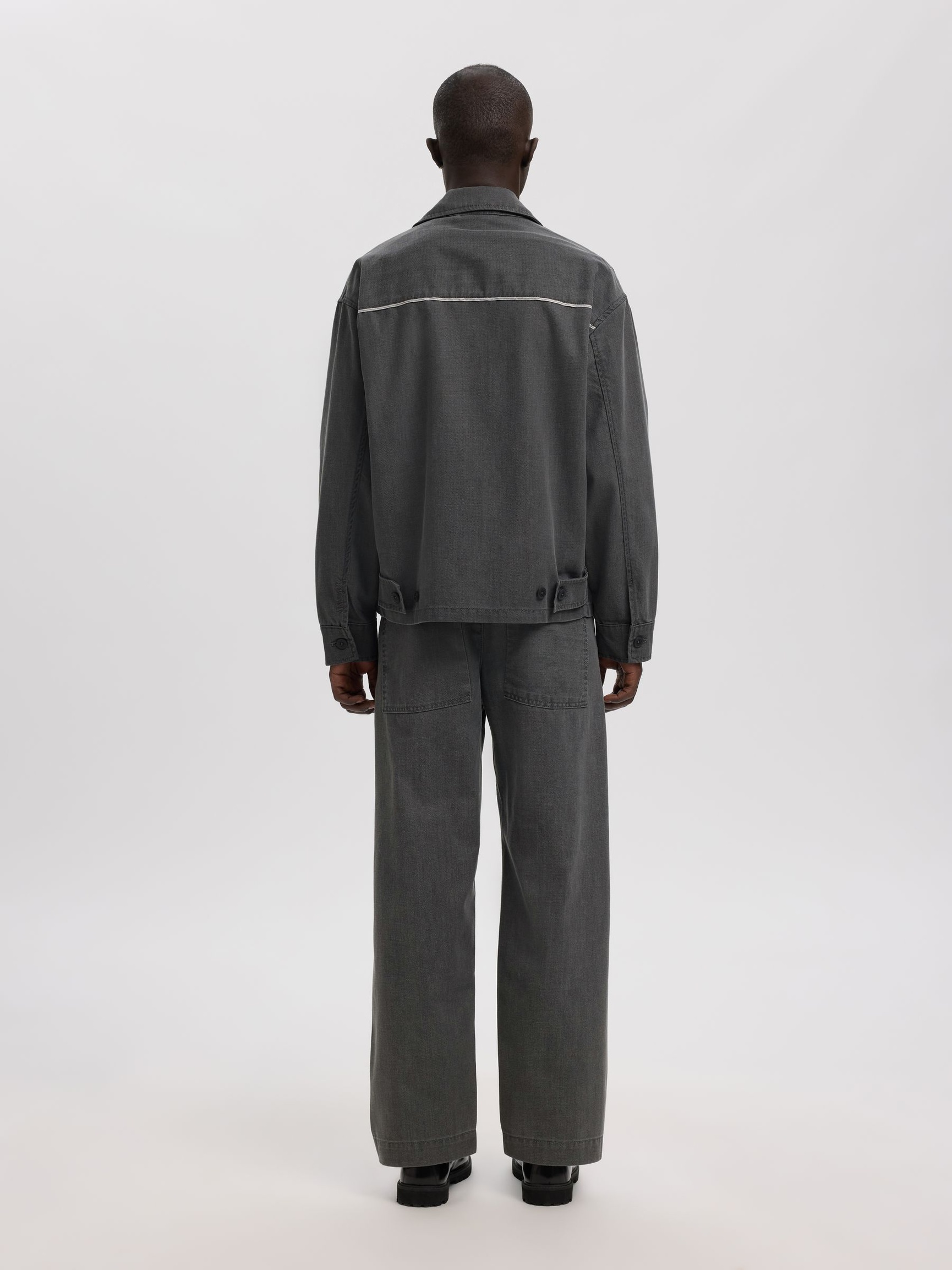 SELVEDGE JEANSJACKE, Light Grey Denim, highres