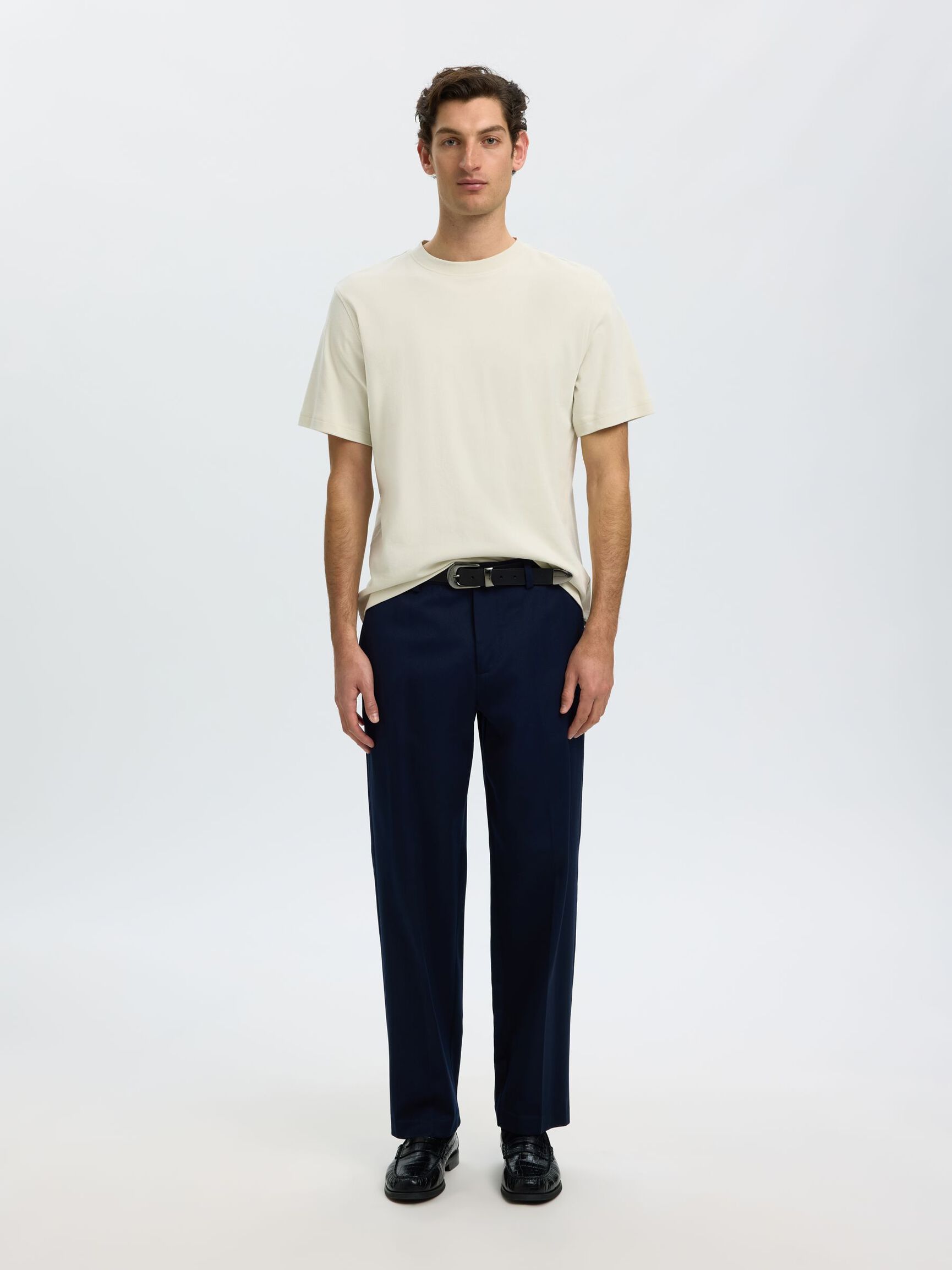 REGULAR FIT T-SHIRT, Silver Birch, highres