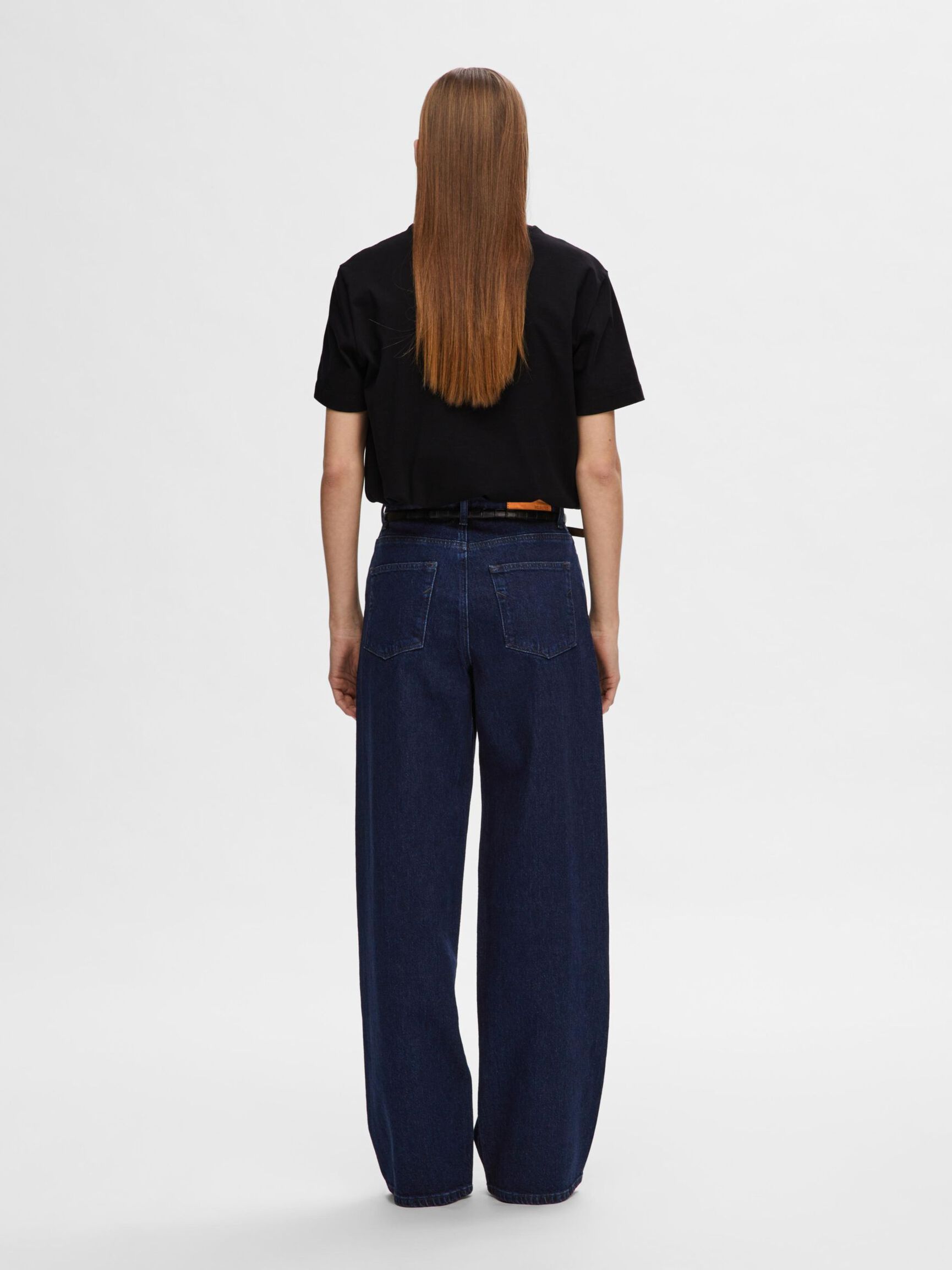 STRASS-STEENTJES WIDE FIT JEANS, Medium Blue Denim, highres