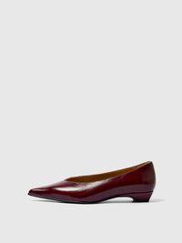 PUNTNEUS LEREN PUMPS, Fig, highres