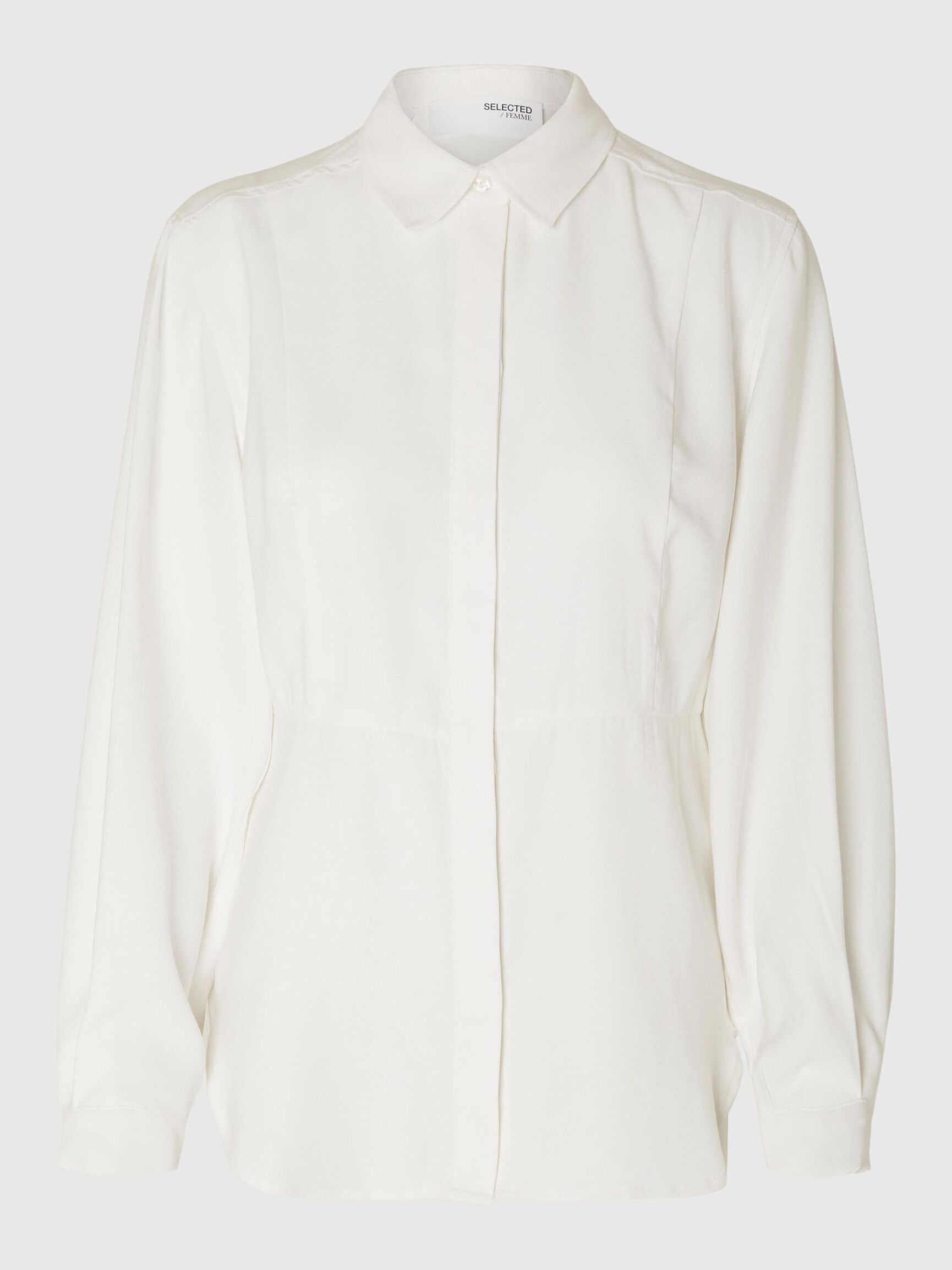 LONG SLEEVED SHIRT, Bright White, highres