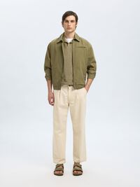 KATOENMIX KORTE MOUWEN POLO, Vetiver, highres