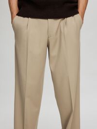 220 LOOSE FIT TROUSERS, Greige, highres