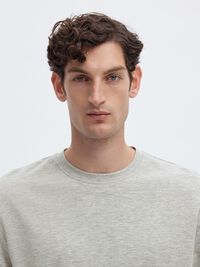 CAMISETA MANGAS CORTAS DE CORTE HOLGADO CAMISETA, Light Grey Melange, highres