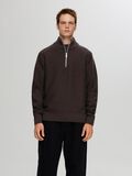 Selected HALF-ZIP PULLOVER, Chocolate Torte, highres - 16092550_ChocolateTorte_003.jpg