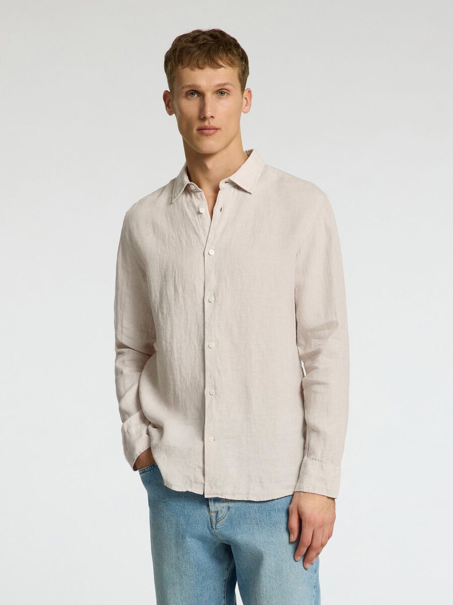 Selected 100% LEINEN HEMD, Pure Cashmere, highres - 16092471_PureCashmere_003.jpg
