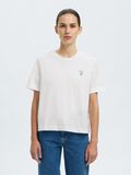 Selected BESTICKTES T-SHIRT MIT RUNDHALSAUSSCHNITT, Bright White, highres - 16101219_BrightWhite_1258641_003.jpg