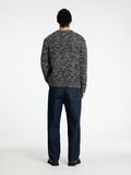 Selected STRUCTURED WOOL BLEND PULLOVER, Black, highres - 16094588_Black_1121538_004.jpg
