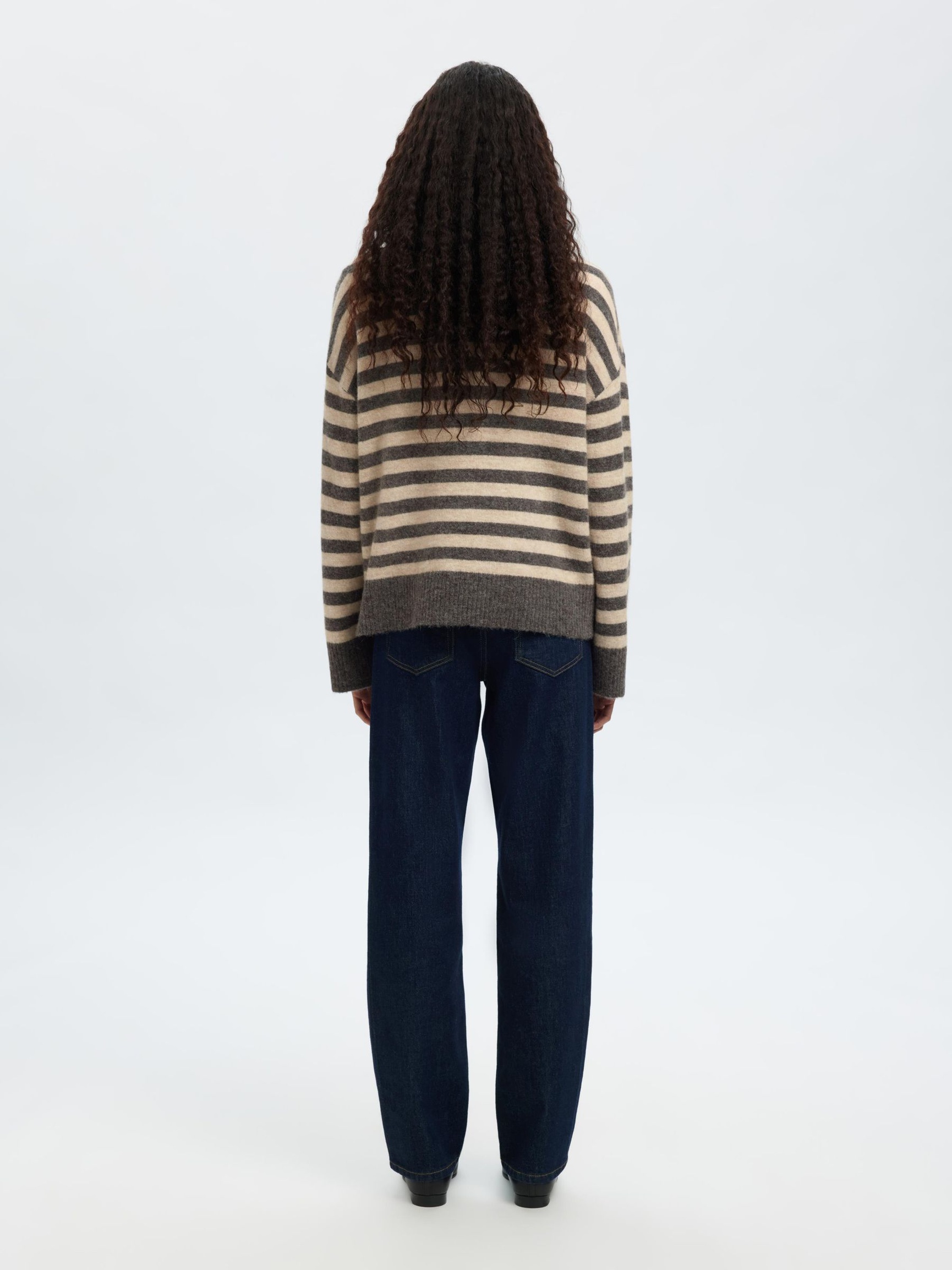 WOOL BLEND TURTLENECK, Medium Grey Melange, highres