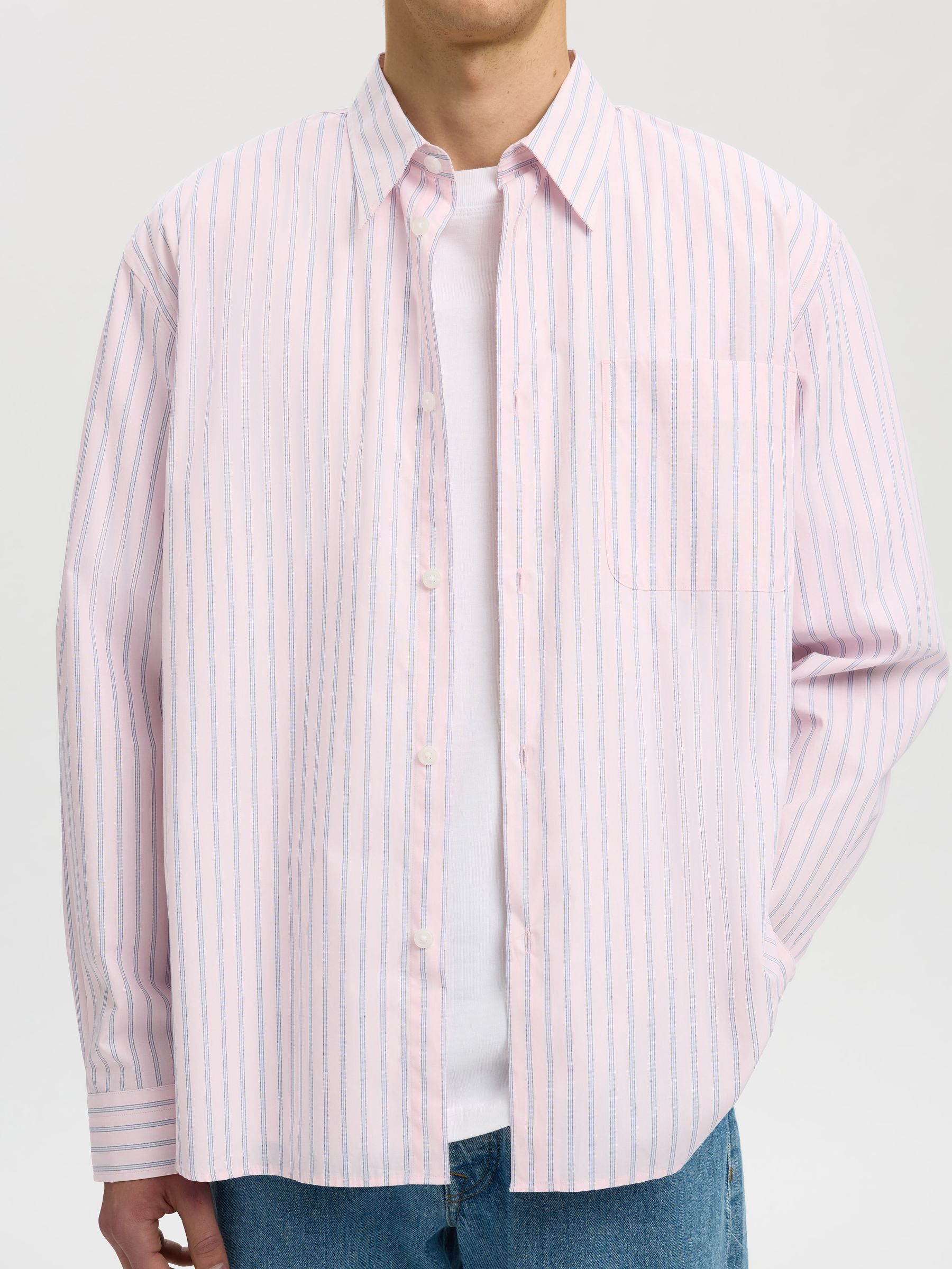 RELAXED FIT LANGÆRMET SKJORTE, Pale Dogwood, highres