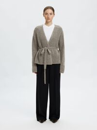 WOLMIX GEBREID VEST, Steel Gray, highres