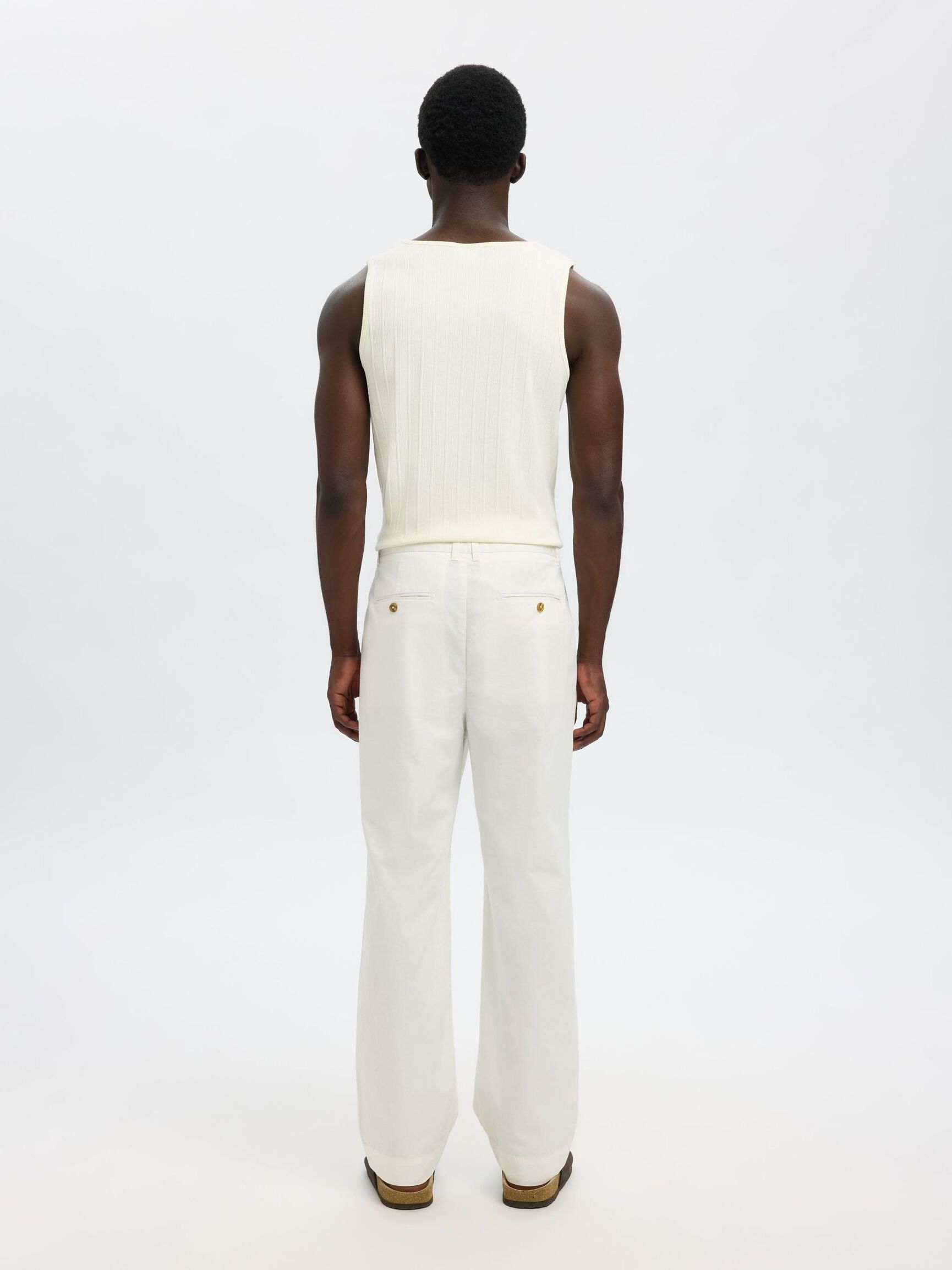 BUNDFALTEN LOOSE FIT HOSEN, Cloud Dancer, highres
