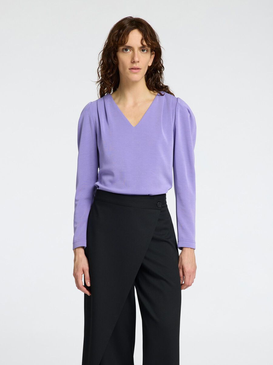 Selected DRAPEADO TOP DE CUELLO EN PICO, Paisley Purple, highres - 16096011_PaisleyPurple_003.jpg