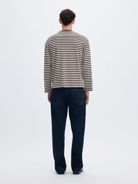 RELAXED FIT LONG-SLEEVED T-SHIRT, Demitasse, highres