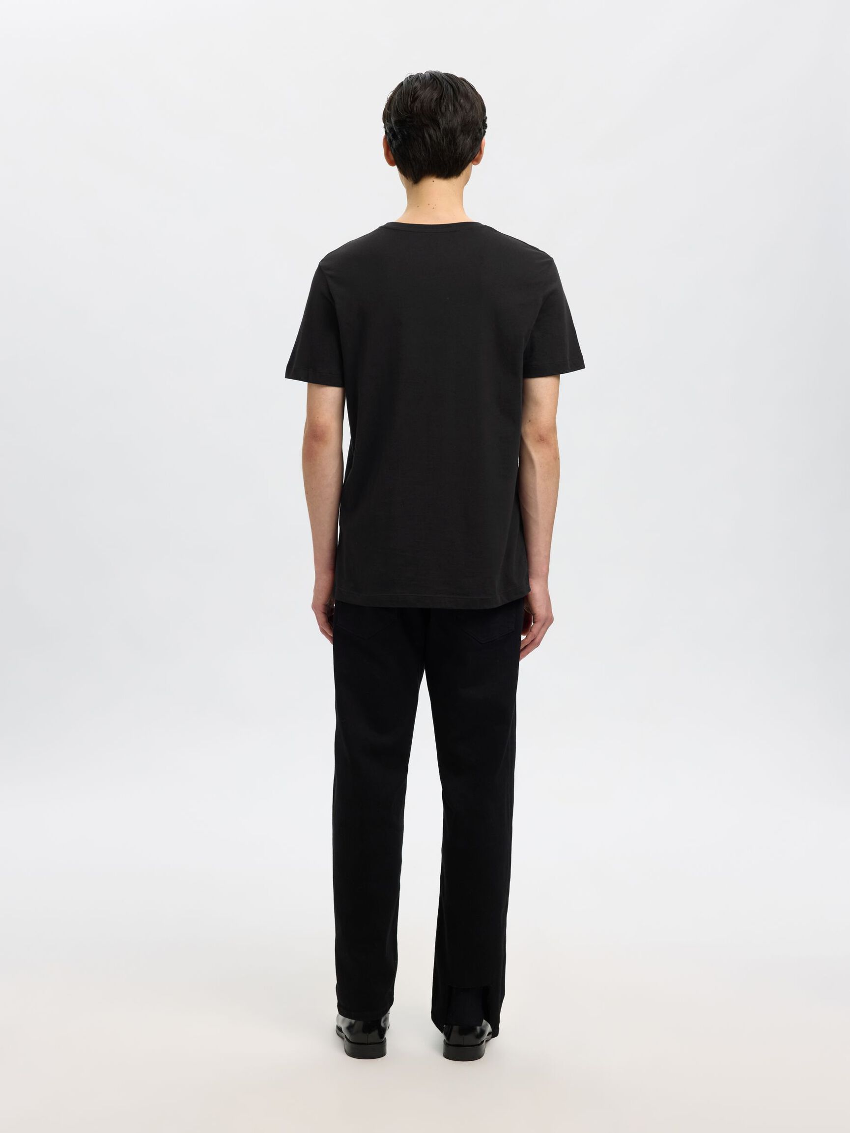 3-PAK BOMULD T-SHIRT, Black, highres