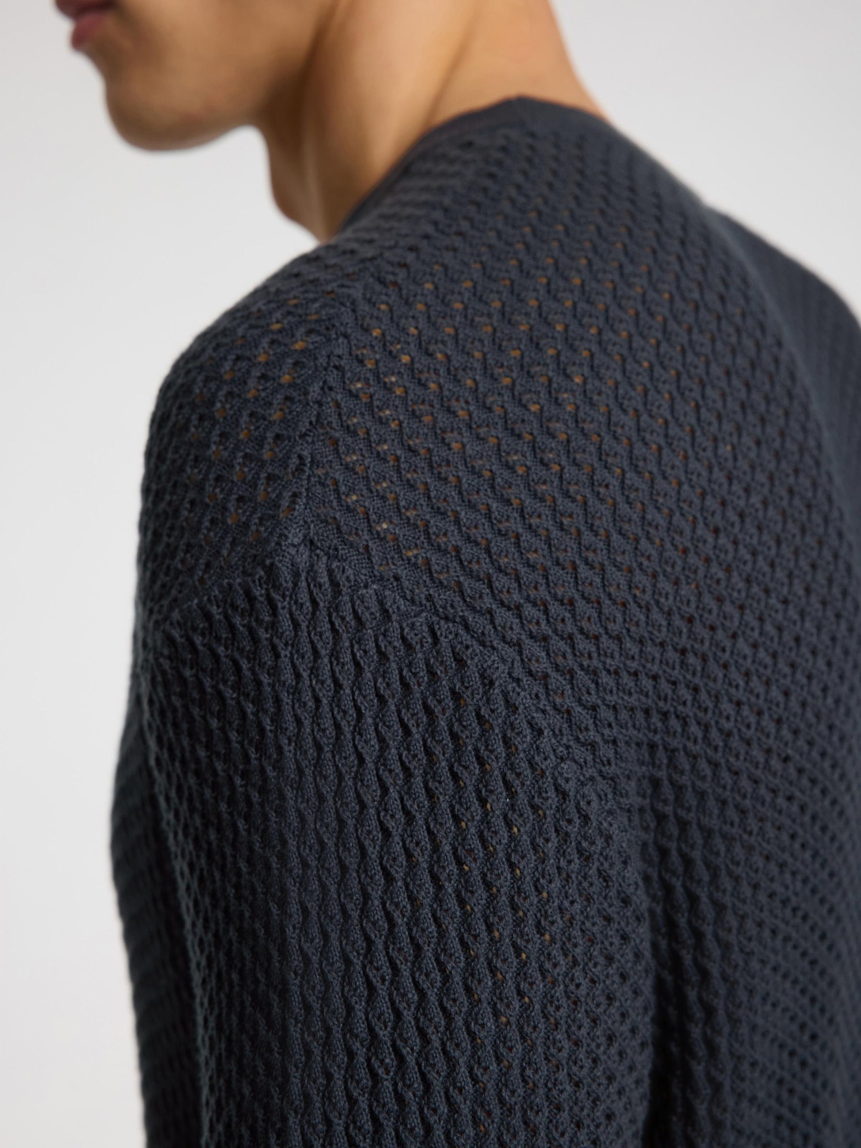 KNITTED T-SHIRT, Outer Space, highres