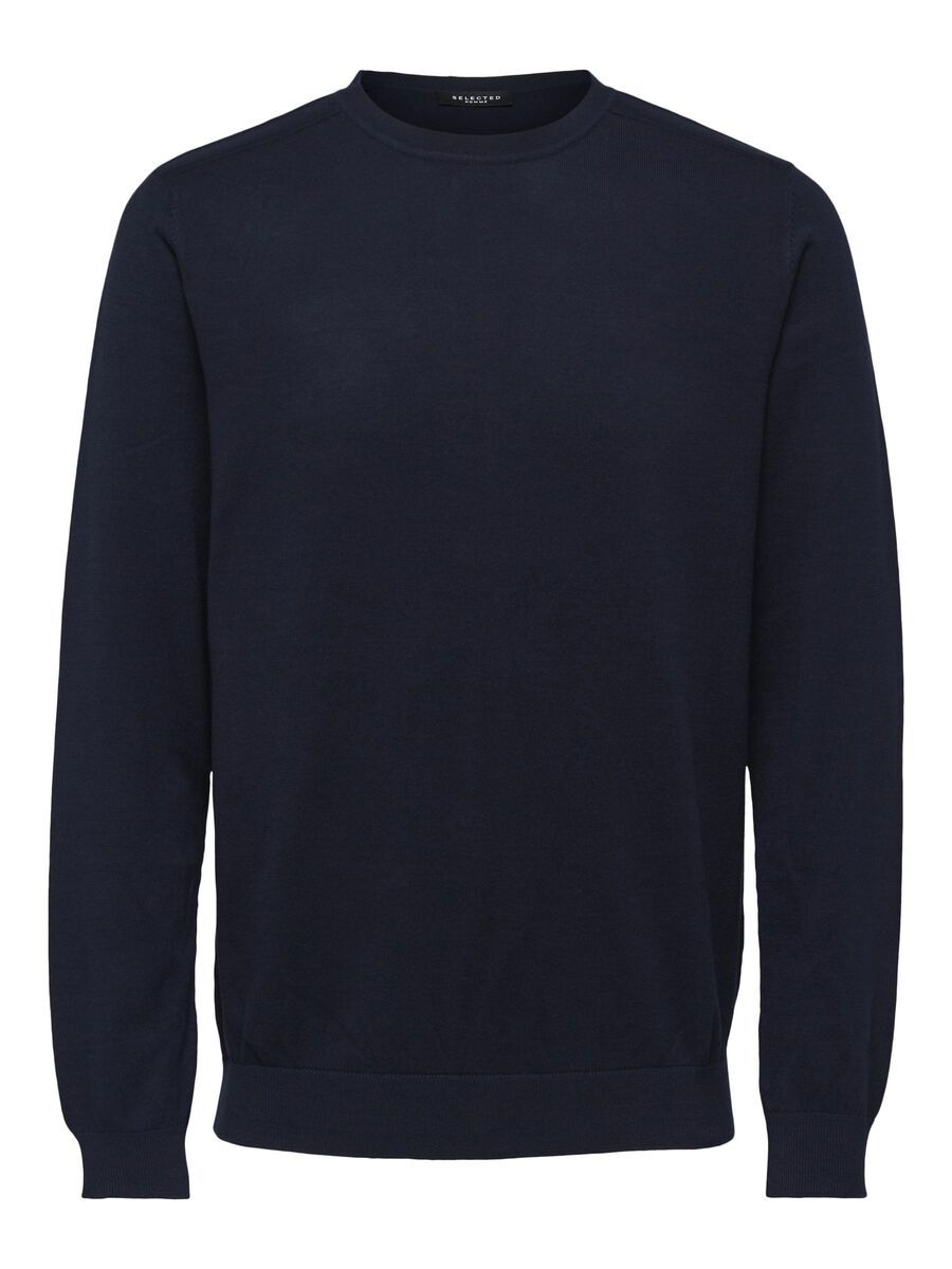 Selected LANGARM STRICKPULLOVER, Navy Blazer, highres - 16074682_NavyBlazer_778122_001.jpg