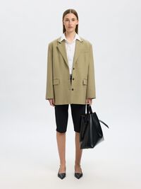 MET STRUCTUUR OVERSIZED BLAZER, Slate Green, highres
