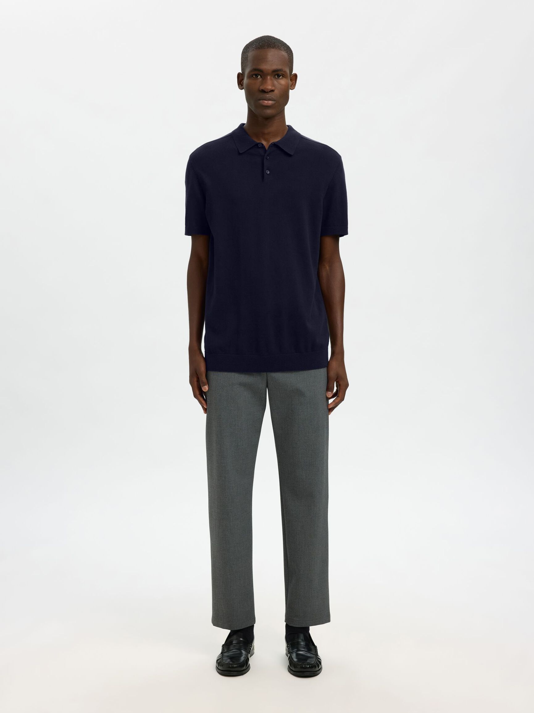 EN MAILLE POLO, Navy Blazer, highres