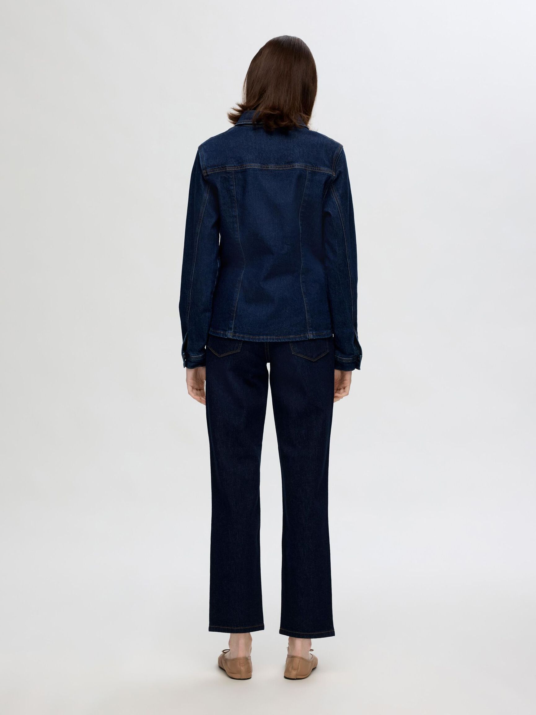 TEINTE FONCÉE JEAN DROIT, Dark Blue Denim, highres