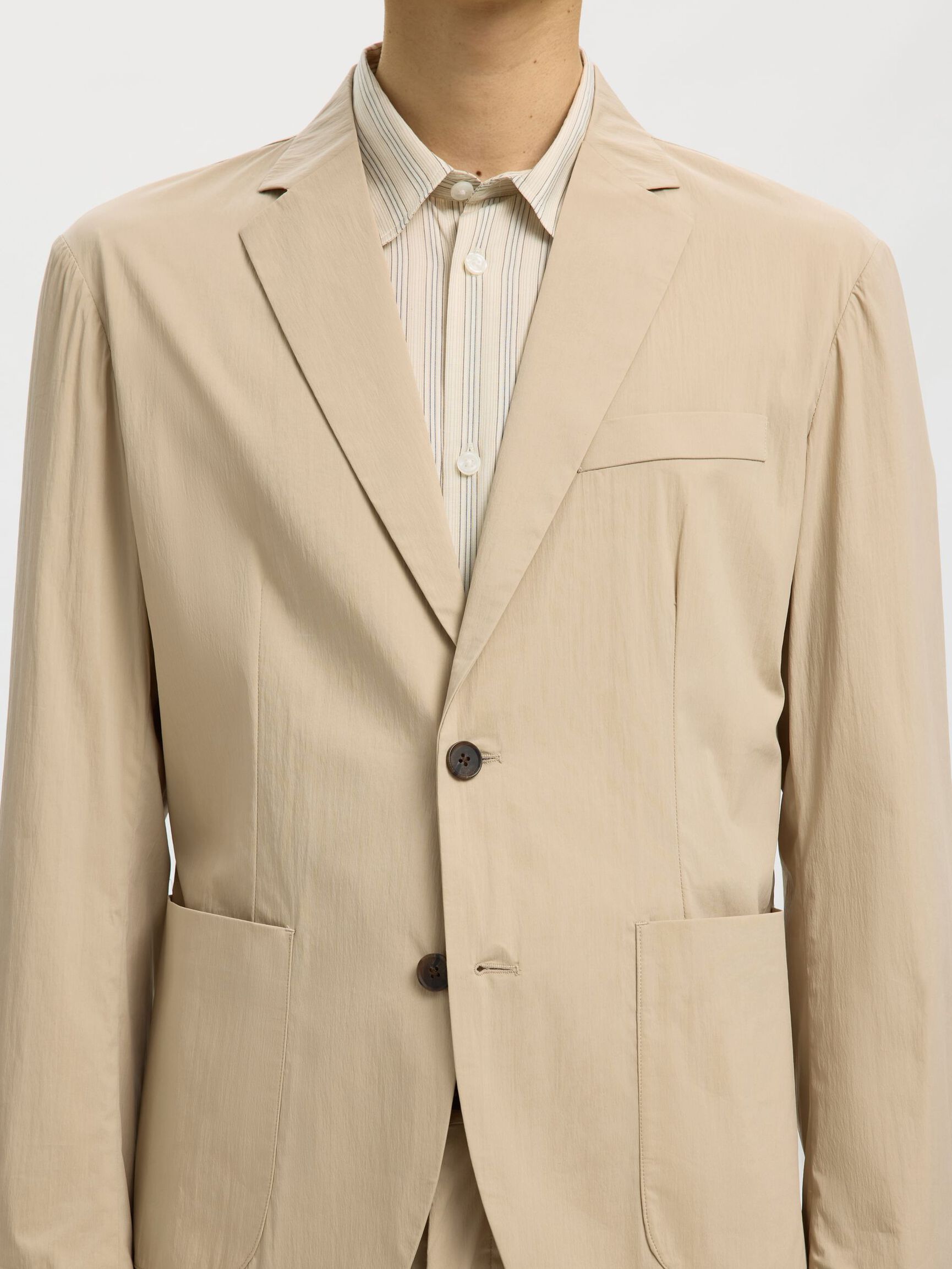 REGULAR FIT BLAZER, White Pepper, highres
