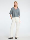 Selected VISCOSE BLEND KNITTED TOP, Medium Grey Melange, highres - 16096171_MediumGreyMelange_008.jpg