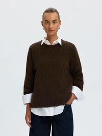 WOOL BLEND KNITTED JUMPER, Delicioso, highres