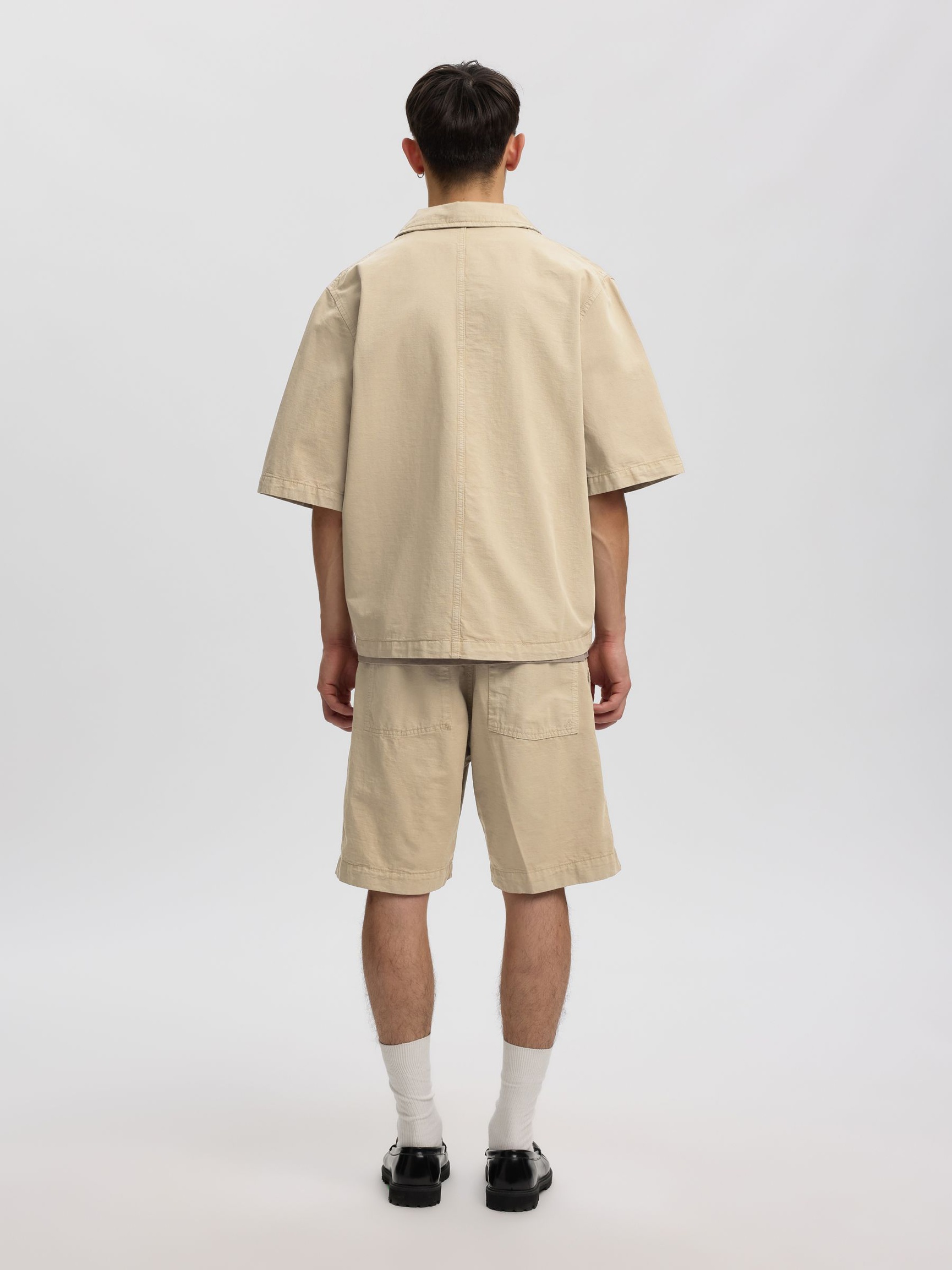 RELAXED FIT SHORTS, Weathered Teak, highres