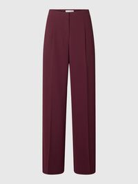 GEWEVEN WIDE LEG BROEK, Fig, highres