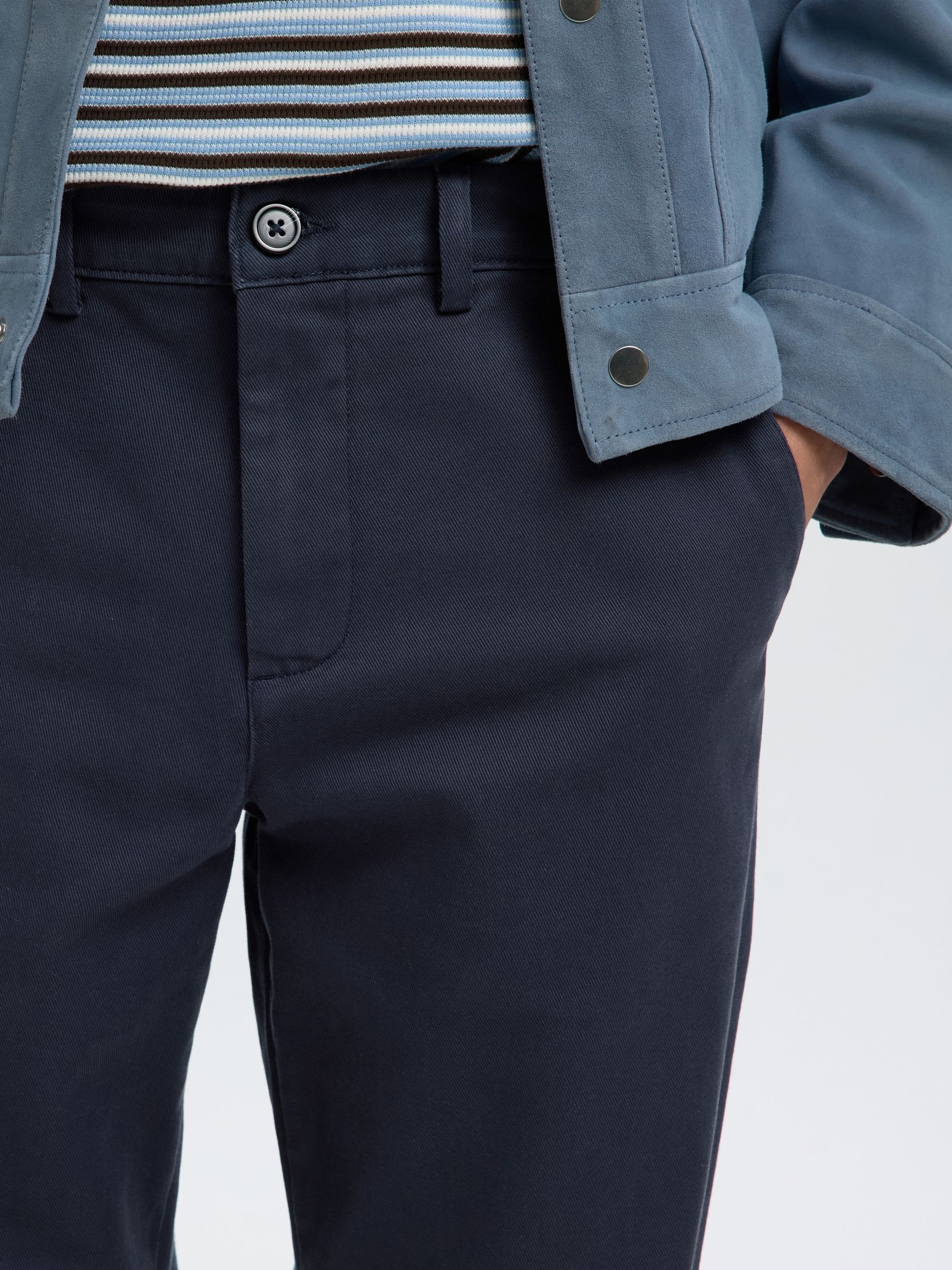 STRAIGHT-FIT CHINO, Dark Sapphire, highres