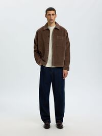 CORDUROY OVERSHIRT, Chocolate Chip, highres