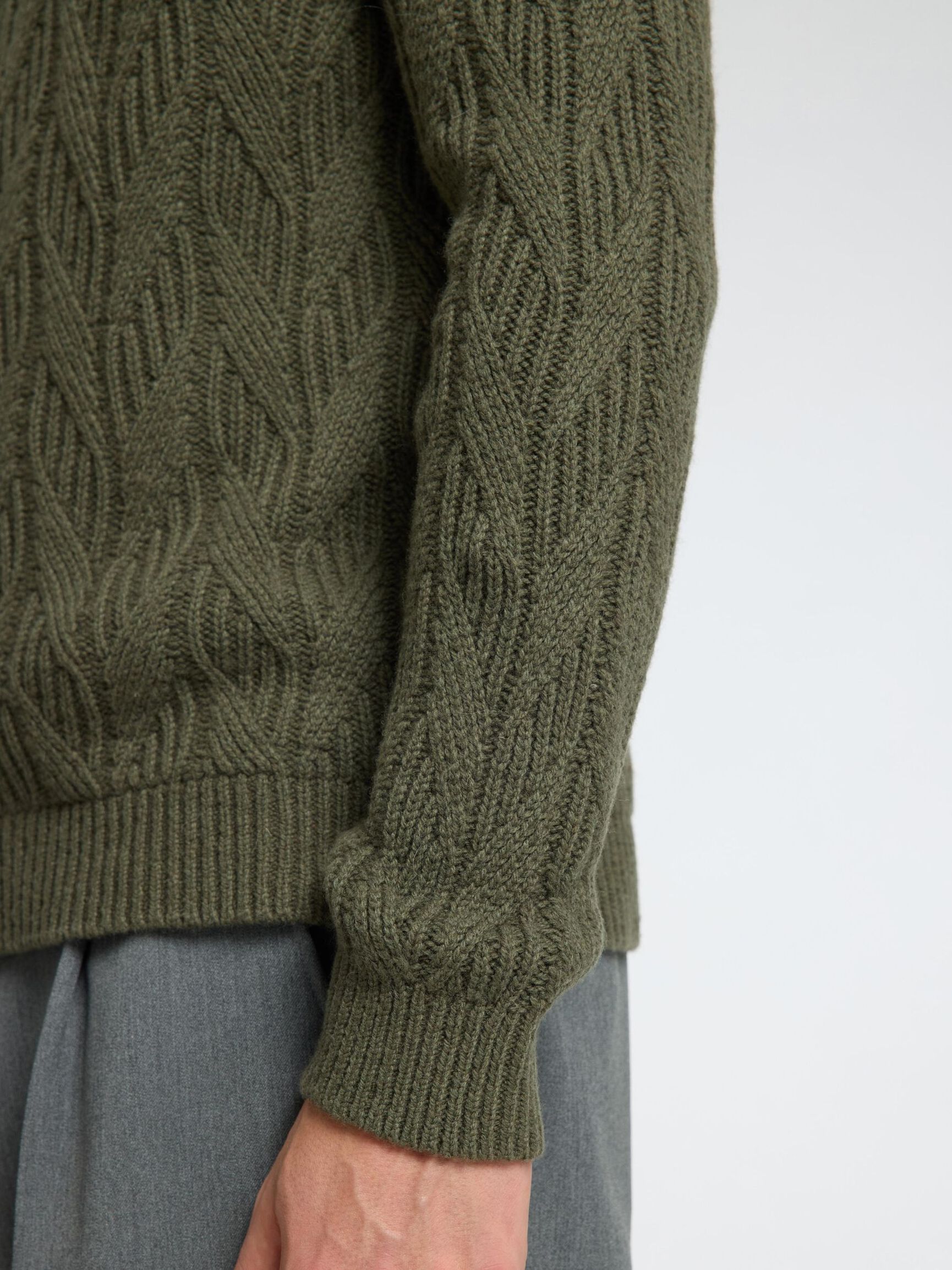 TORSADÉE EN LAINE MÉLANGÉE PULL EN MAILLE, Kalamata, highres