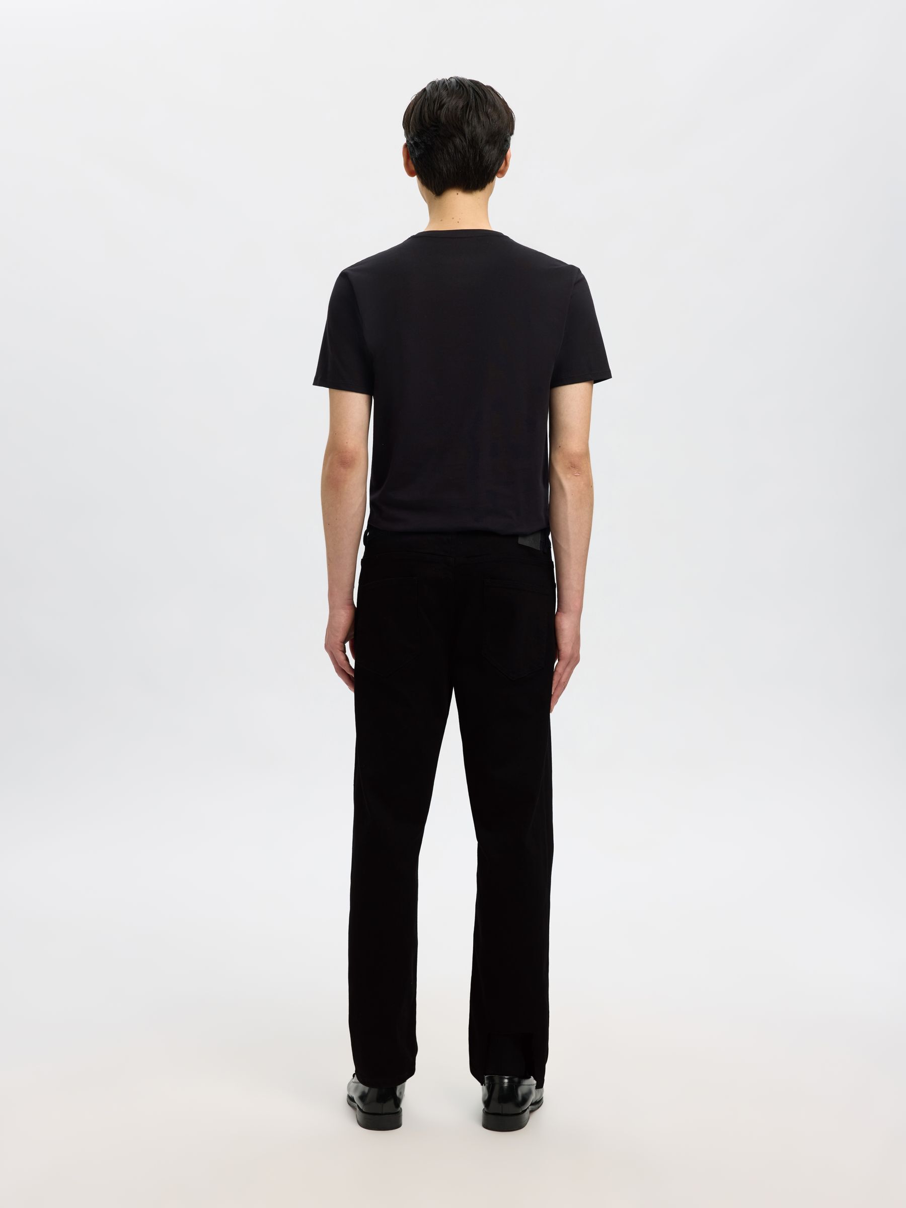 196 STRAIGHT FIT JEANS, Black Denim, highres