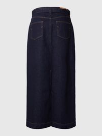 DENIM MAXI SKIRT, Dark Blue Denim, highres