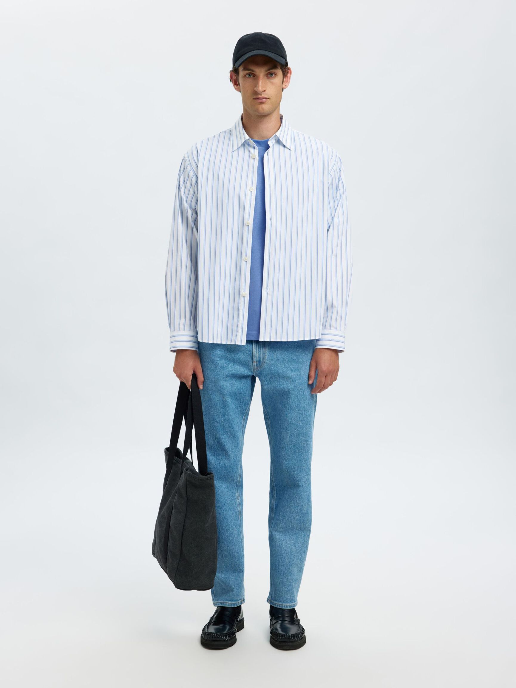 LOOSE FIT T-SHIRT, Blue Bonnet, highres