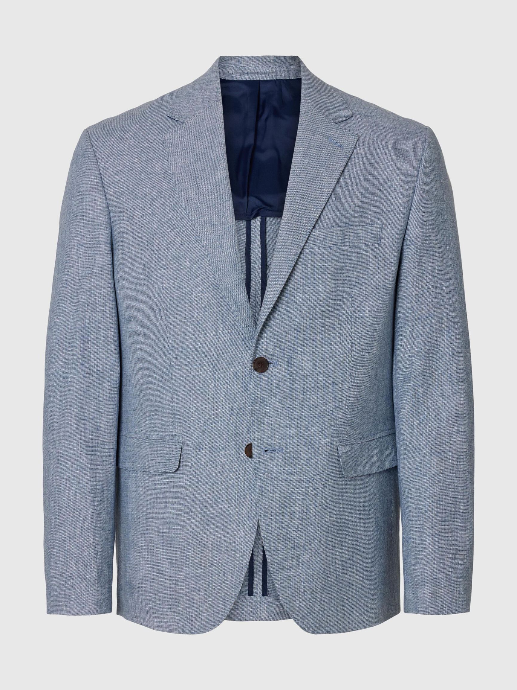 REGULAR FIT SINGLE-BREASTED BLAZER, Light Blue, highres