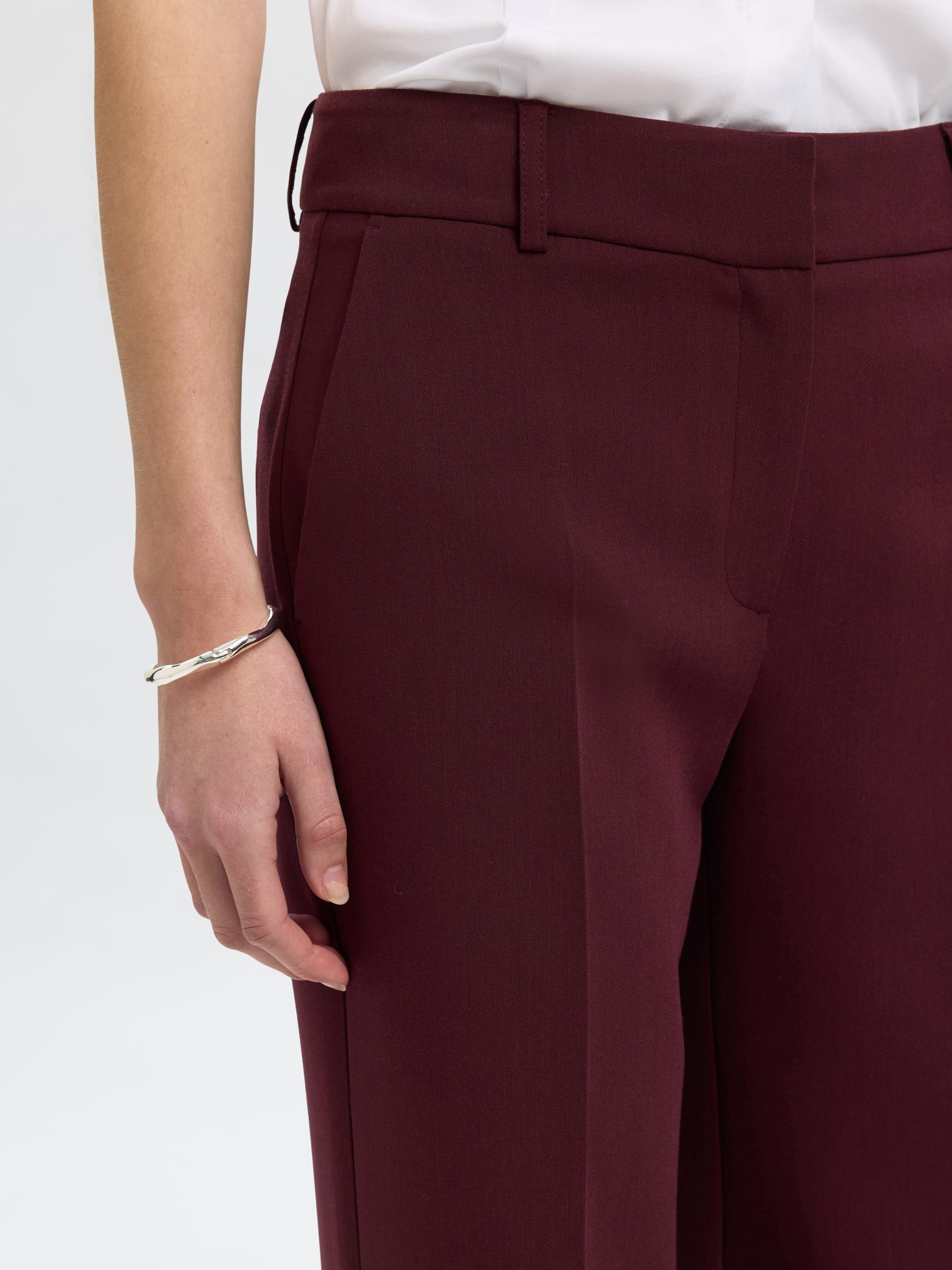 ELEGANTE HOSE MIT WEITEM BEIN, Fig, highres