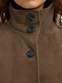 WILDLEDER JACKE, Chocolate Chip, highres