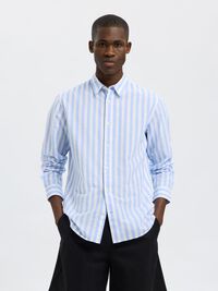 COUPE SLIM CHEMISE, Cashmere Blue, highres