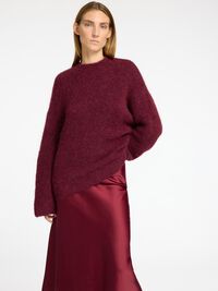SATIJN MIDDELLANGE ROK, Zinfandel, highres