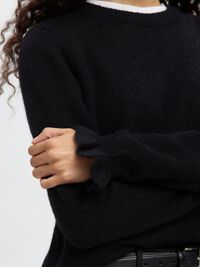 PULLOVER, Black, highres