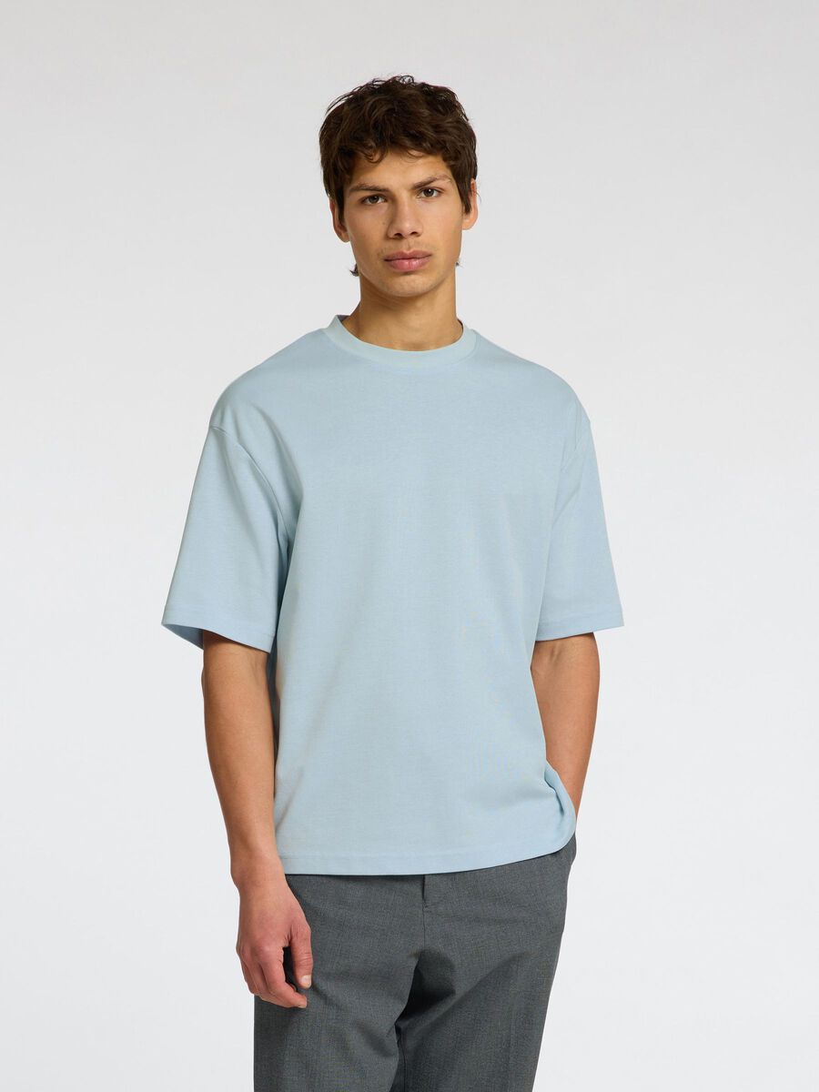 Selected LOOSE FIT T-SHIRT, Winter Sky, highres - 16094143_WinterSky_003.jpg