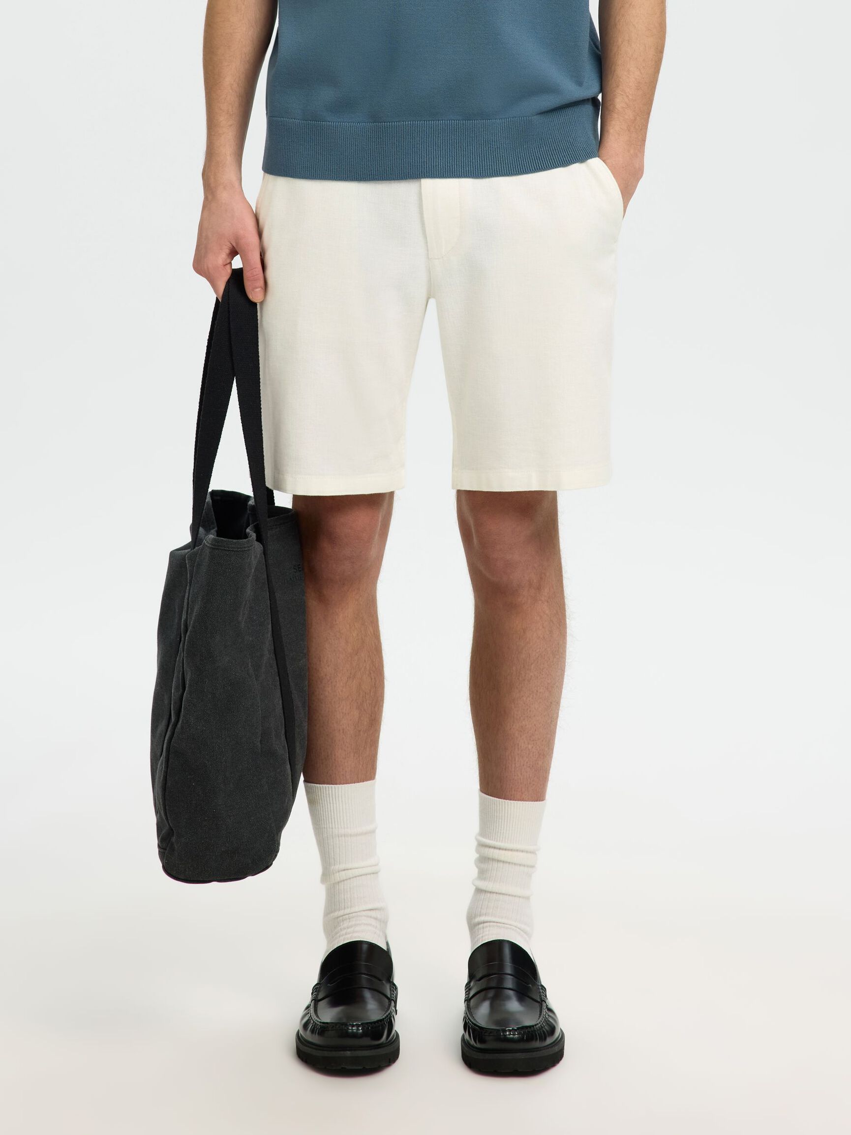 COMFORT FIT SHORTS, Cloud Dancer, highres