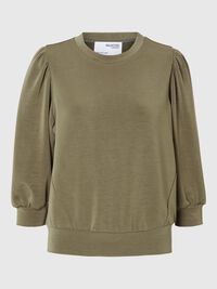 PUFF SLEEVE SWEATSHIRT, Kalamata, highres