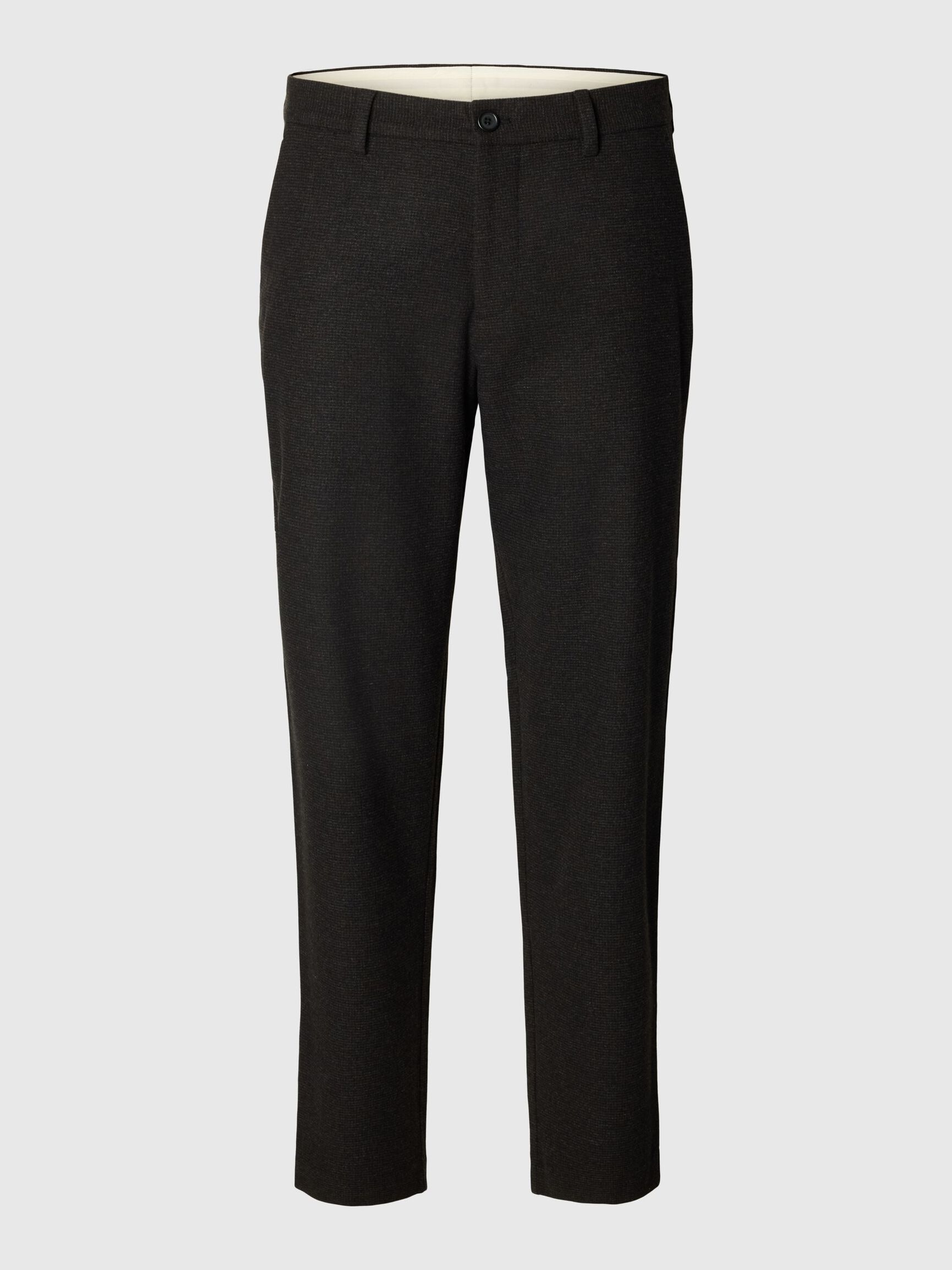 WOOL BLEND TAPERED TROUSERS, Delicioso, highres