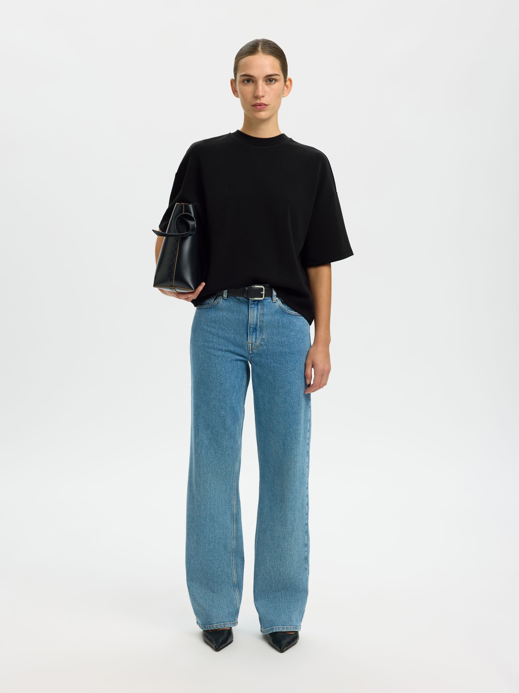 OVERSIZED T-SHIRT, Black, highres