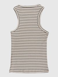 STRIPED TANK TOP, Sandshell, highres