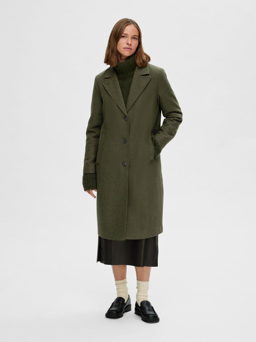 Selected ENKELE KNOPENRIJ WOLMIX LANGE JAS, Ivy Green, highres - 16090094_IvyGreen_1038934_003.jpg
