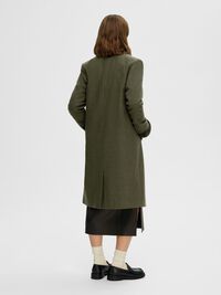 EINREIHIGER WOLLGEMISCH MANTEL, Ivy Green, highres
