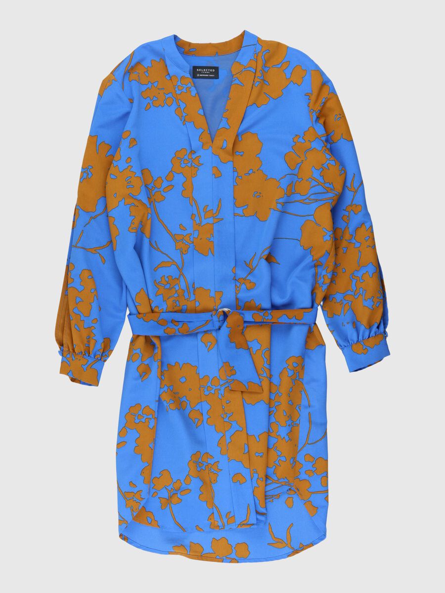 Selected FLORAL - MINI DRESS, Campanula, highres - 80000411_Campanula_726923_001.jpg